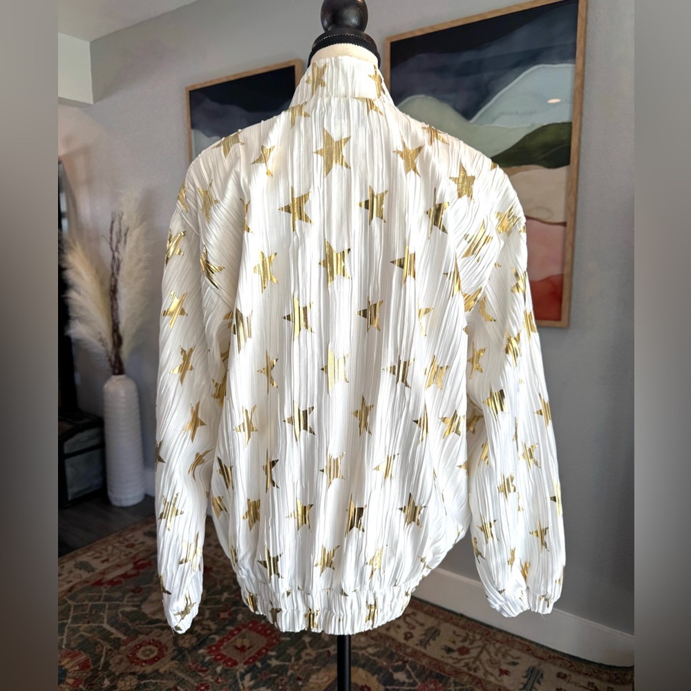 Vintage ADS Gold Star Patterned Jacket - Picture 3 of 8